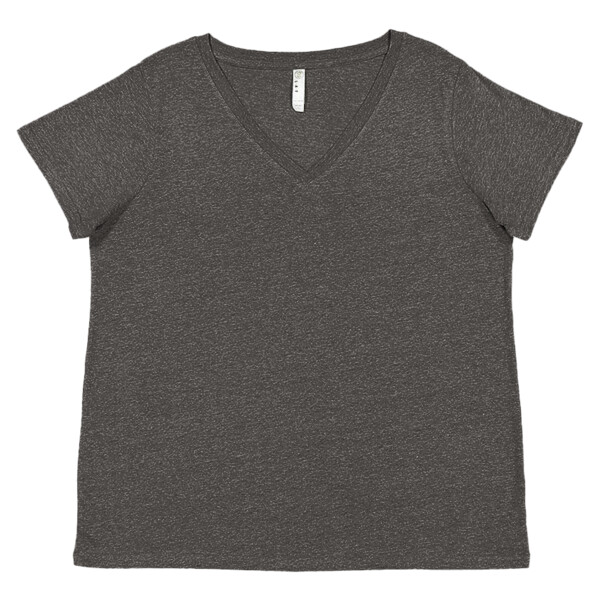 Women's Curvy Collection Fine Jersey V-Neck Tee Thumbnail