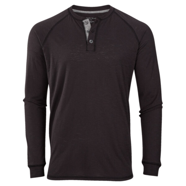 Unisex Henley Long Sleeve T-Shirt Thumbnail