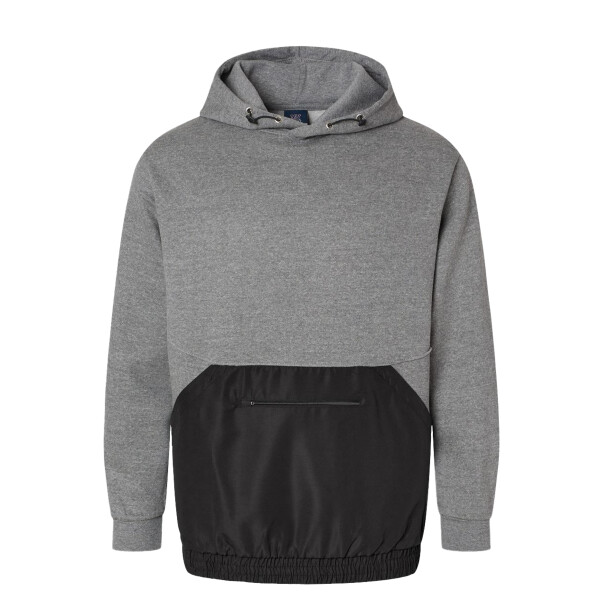 Unisex Mixed Media Hooded Sweatshirt Thumbnail