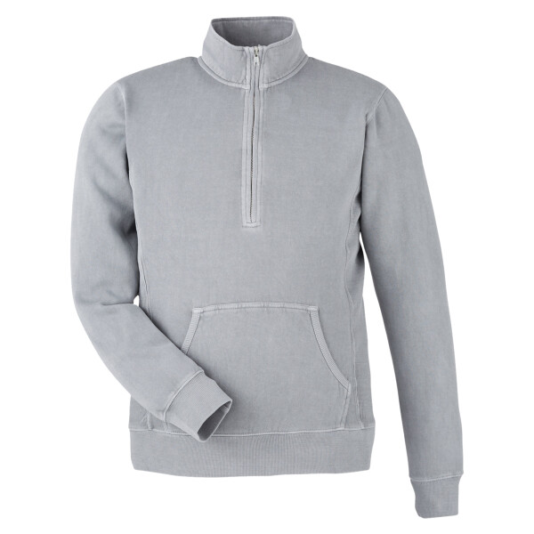 Unisex Pigment-Dyed Fleece Quarter-Zip Pullover Thumbnail