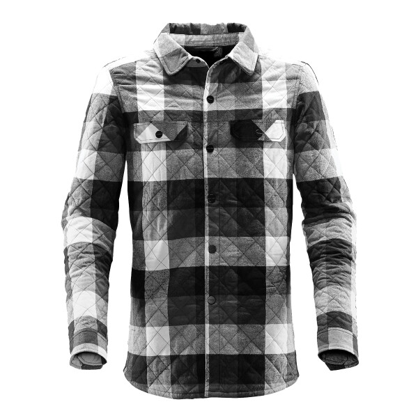 MEN'S QUILTED PLAID SHACKET Thumbnail