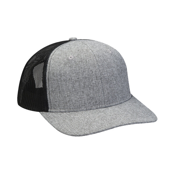 Heather Woven/Soft Mesh Trucker Style Cap Thumbnail