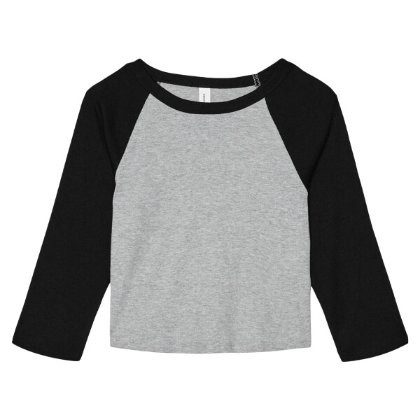 Women's Micro Rib 3/4 Raglan Baby Tee Thumbnail