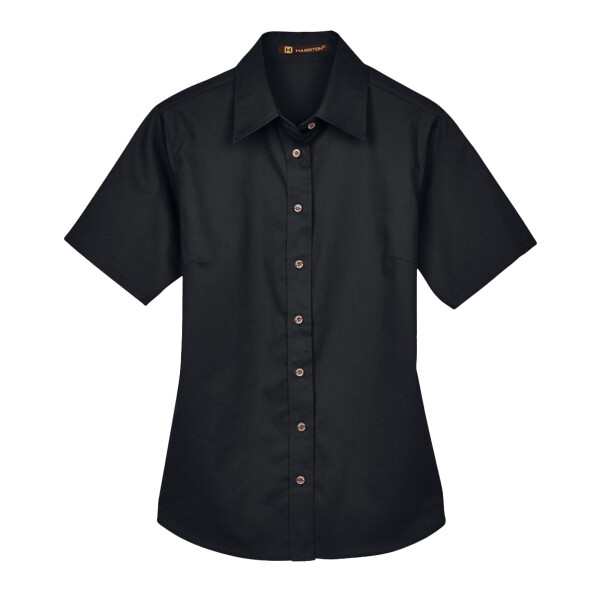 Women's Easy Blend™ Short Sleeve Twill Dress Shirt with Stain-Release Thumbnail