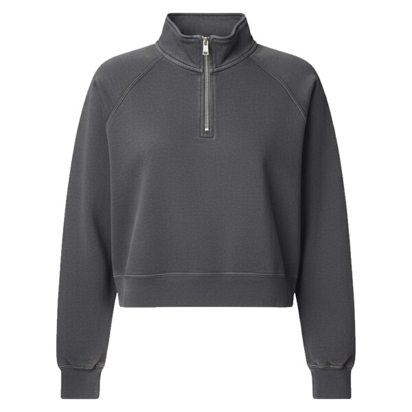 Women's Garment-Dyed Mid-Length Quarter-Zip Sweatshirt Thumbnail