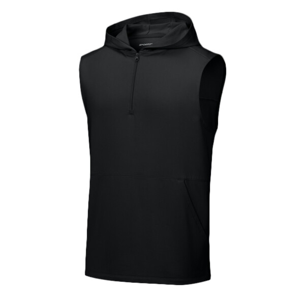 Sport Wick ® Stretch Sleeveless Hooded 1/4 Zip Thumbnail