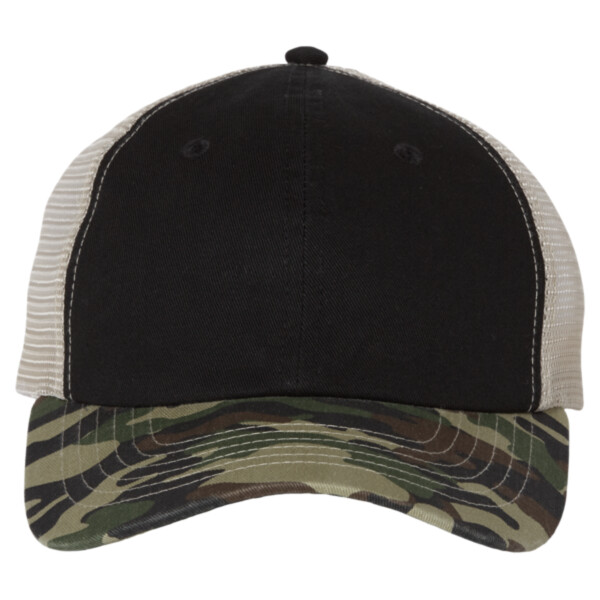 Contrast-Stitch Mesh-Back Cap Thumbnail