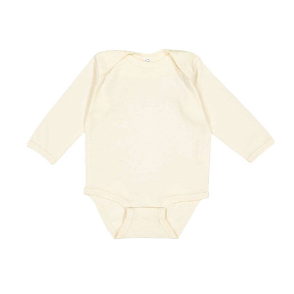 Infant Long Sleeve Baby Rib Bodysuit Thumbnail