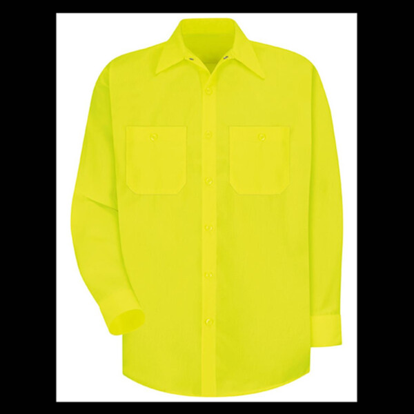 Enhanced Visibility Long Sleeve Work Shirt - Tall Sizes Thumbnail