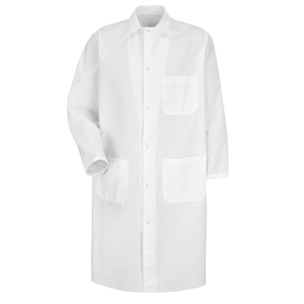 Unisex Butcher Coat with Exterior Chest Pocket Thumbnail
