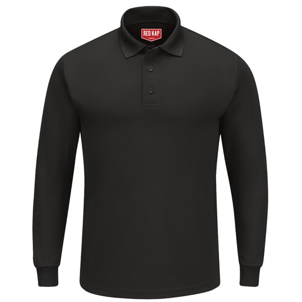 Men's Long Sleeve Performance Knit Polo Thumbnail