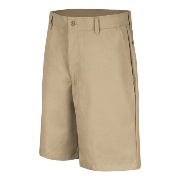 Men's Extended Sizes Cotton Casual Plain Front Shorts Thumbnail