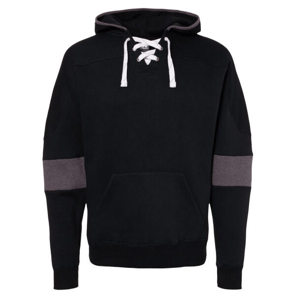 Men's Sport Lace Colorblocked Fleece Hooded Sweatshirt Thumbnail