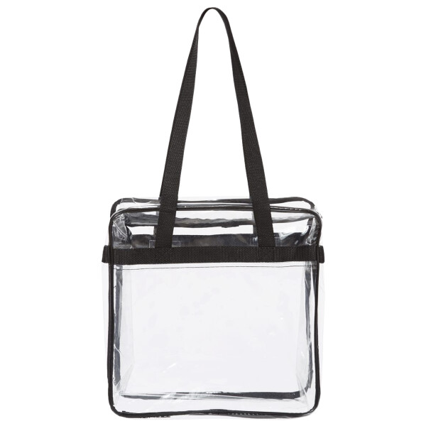 Clear Tote with Zippered Top Thumbnail
