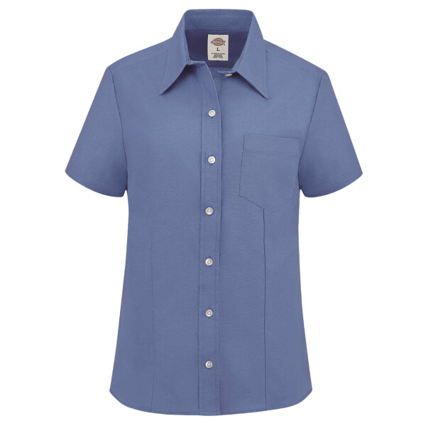 Women's Short Sleeve Stretch Oxford Shirt Thumbnail