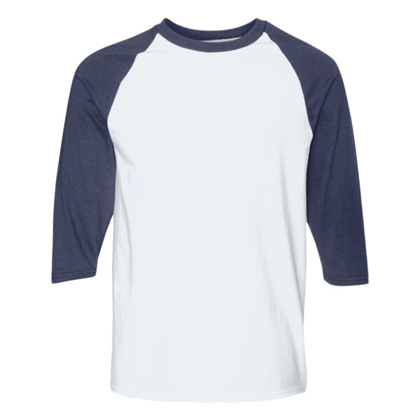 Heavy Cotton™ Raglan Three-Quarter Sleeve T-Shirt Thumbnail