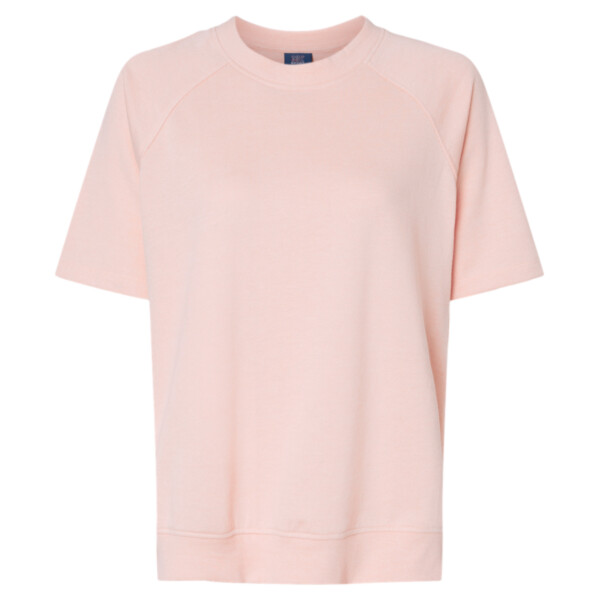 Women's French Terry Short Sleeve Crewneck Pullover Thumbnail