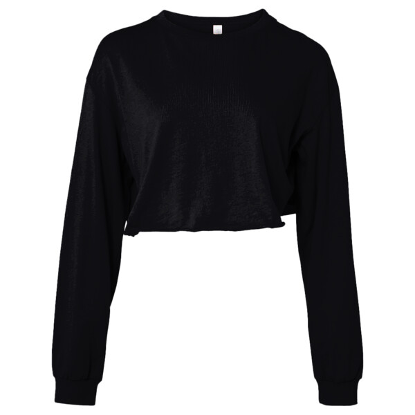 FWD Fashion Women's Crop Long Sleeve Tee Thumbnail