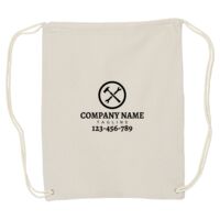 Canvas Drawstring Backpack Thumbnail