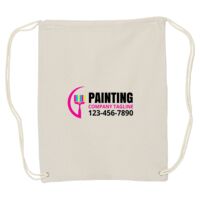 Canvas Drawstring Backpack Thumbnail