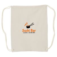 Canvas Drawstring Backpack Thumbnail