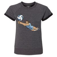 Women's Sweetheart French Terry Short Sleeve Pullover Thumbnail