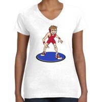 Women's Fine Jersey V-Neck Tee Thumbnail