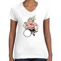 Women's Fine Jersey V-Neck Tee Thumbnail