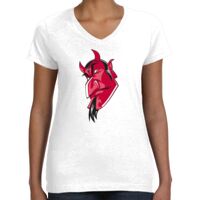 Women's Fine Jersey V-Neck Tee Thumbnail