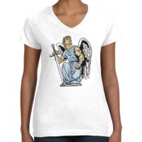 Women's Fine Jersey V-Neck Tee Thumbnail