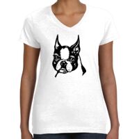 Women's Fine Jersey V-Neck Tee Thumbnail