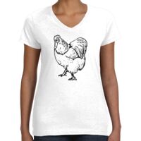 Women's Fine Jersey V-Neck Tee Thumbnail