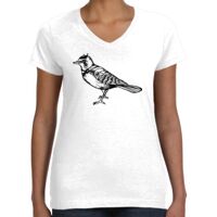 Women's Fine Jersey V-Neck Tee Thumbnail