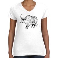 Women's Fine Jersey V-Neck Tee Thumbnail