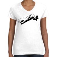 Women's Fine Jersey V-Neck Tee Thumbnail