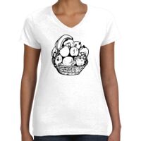 Women's Fine Jersey V-Neck Tee Thumbnail