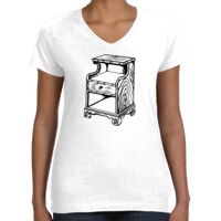 Women's Fine Jersey V-Neck Tee Thumbnail