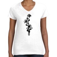 Women's Fine Jersey V-Neck Tee Thumbnail
