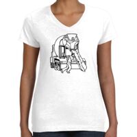 Women's Fine Jersey V-Neck Tee Thumbnail