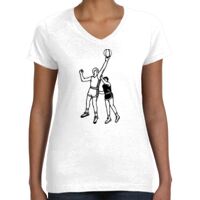 Women's Fine Jersey V-Neck Tee Thumbnail