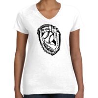 Women's Fine Jersey V-Neck Tee Thumbnail
