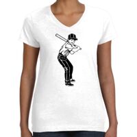 Women's Fine Jersey V-Neck Tee Thumbnail