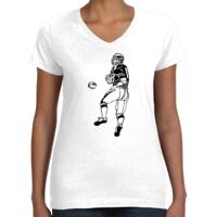 Women's Fine Jersey V-Neck Tee Thumbnail