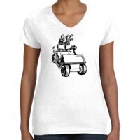 Women's Fine Jersey V-Neck Tee Thumbnail