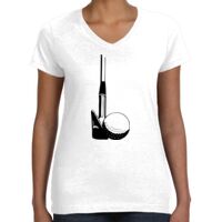 Women's Fine Jersey V-Neck Tee Thumbnail