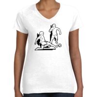 Women's Fine Jersey V-Neck Tee Thumbnail