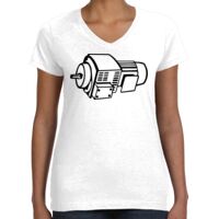 Women's Fine Jersey V-Neck Tee Thumbnail