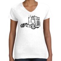 Women's Fine Jersey V-Neck Tee Thumbnail