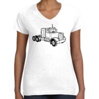 Women's Fine Jersey V-Neck Tee Thumbnail