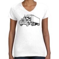 Women's Fine Jersey V-Neck Tee Thumbnail